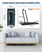 2-in-1 Adjustable Incline Treadmill AD-4000 | Lichico